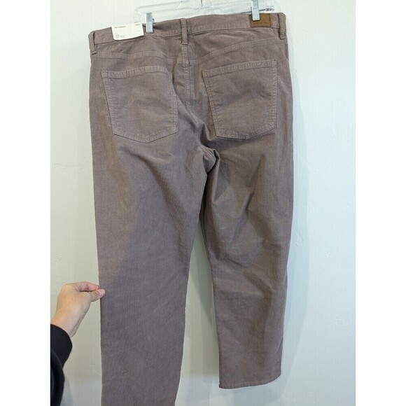 American‎ Eagle 90s Straight Pants Plus Size 18 Mauve Corduroy - Picture 6 of 16